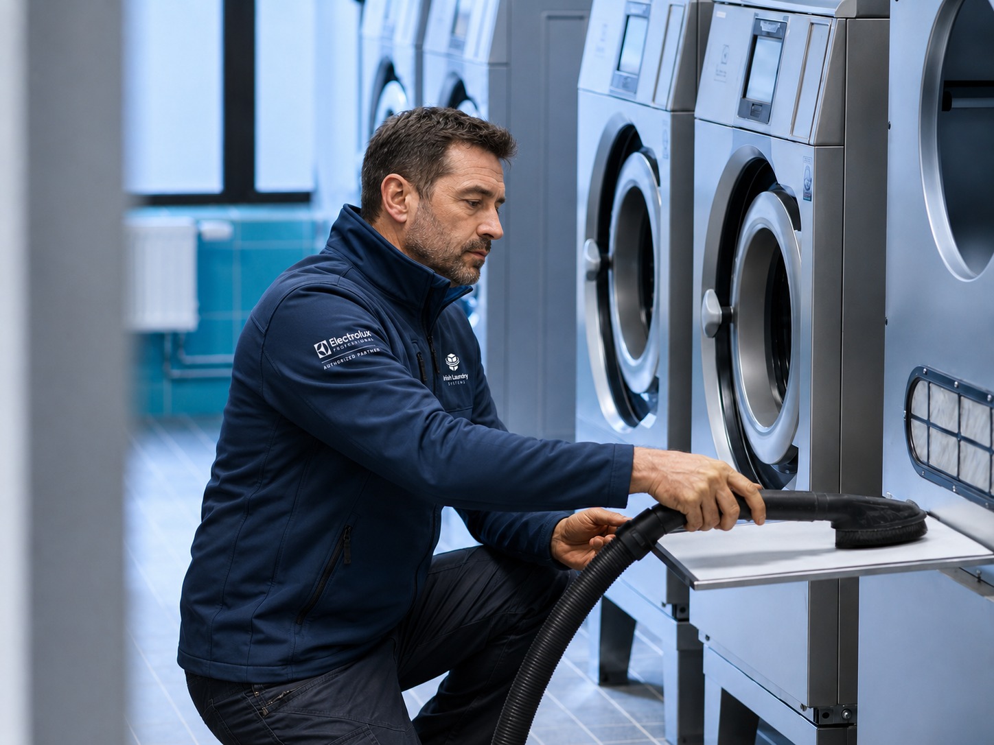 Irish Laundry Systems dryer support after installation